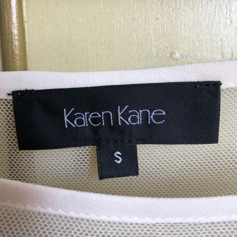 Karen Kane Sheer Embroidered Top Off White - Picture 5 of 5